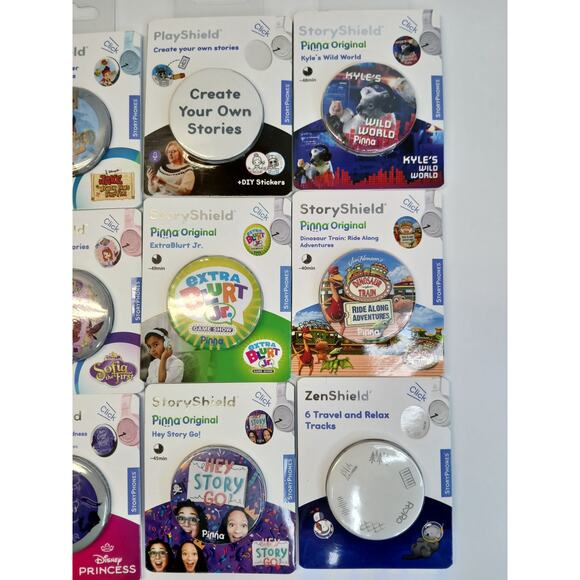 StoryPhones 12 PACK NEW Story Shields Disc Disney Headphones Storytelling SEALED - Picture 3 of 6